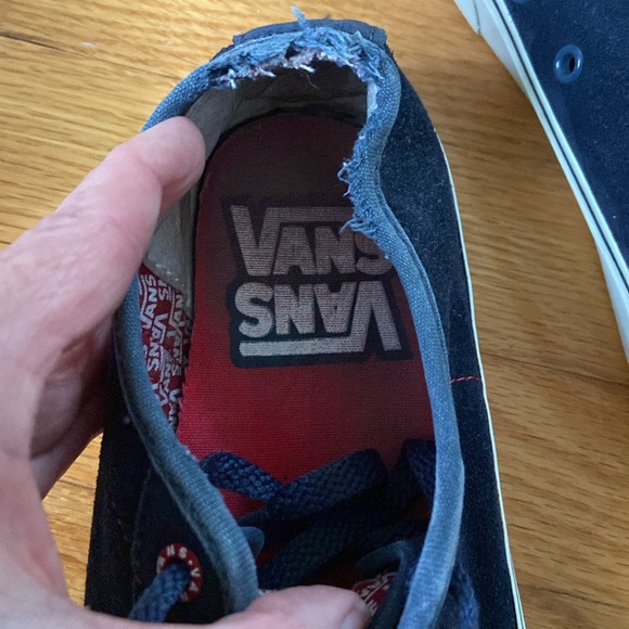 Vans Suede/Leather Navy Blue Sneakers - Picture 9 of 12